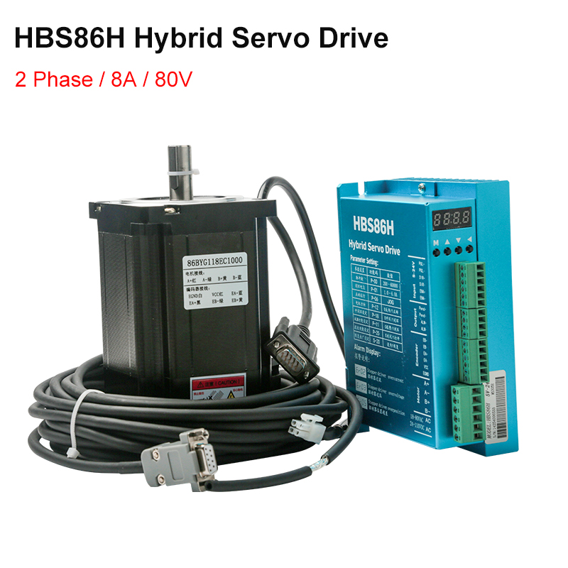 Hybrid Servo Driver Nema 34 8.5Nm - Servomotore ibrido HBS860H Driver motore AC