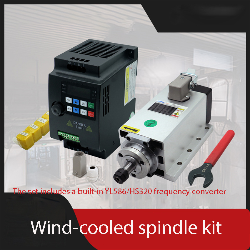 Air Cooled 1.5Kw Spindle Motor Inverter 110V - 1.5KW HIZ80x73-1.5 Set di convertitori di