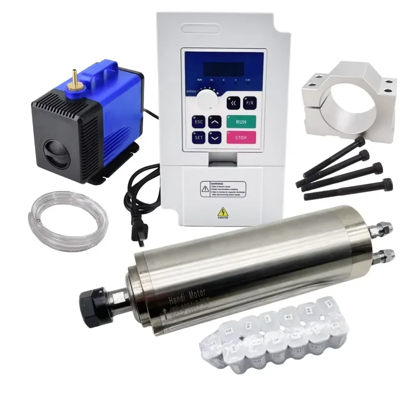 2.2Kw Water Cooled Spindle Kit Vfd - Kit Motore Mandrino CNC Raffreddato ad