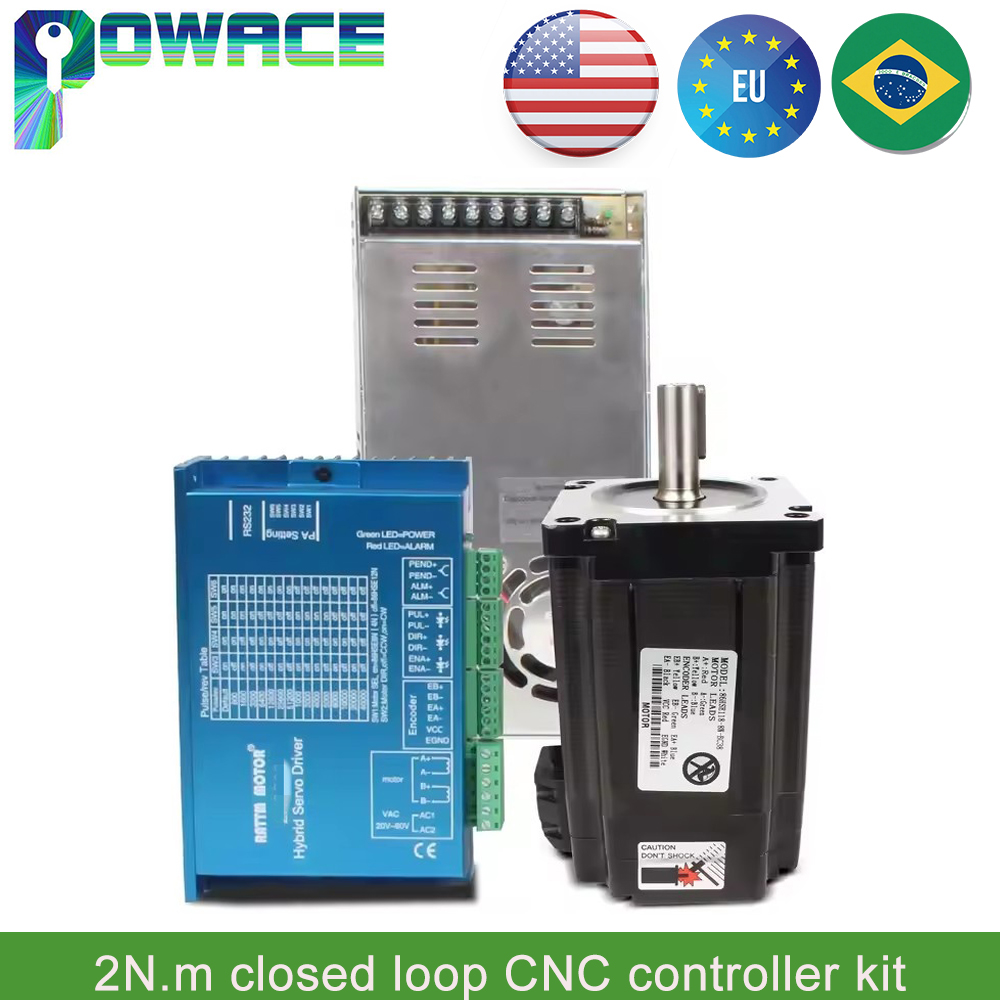 Nema 23 Closed Loop Stepper Motor Driver Kit - 【EU】 Kit controller CNC per servomotore
