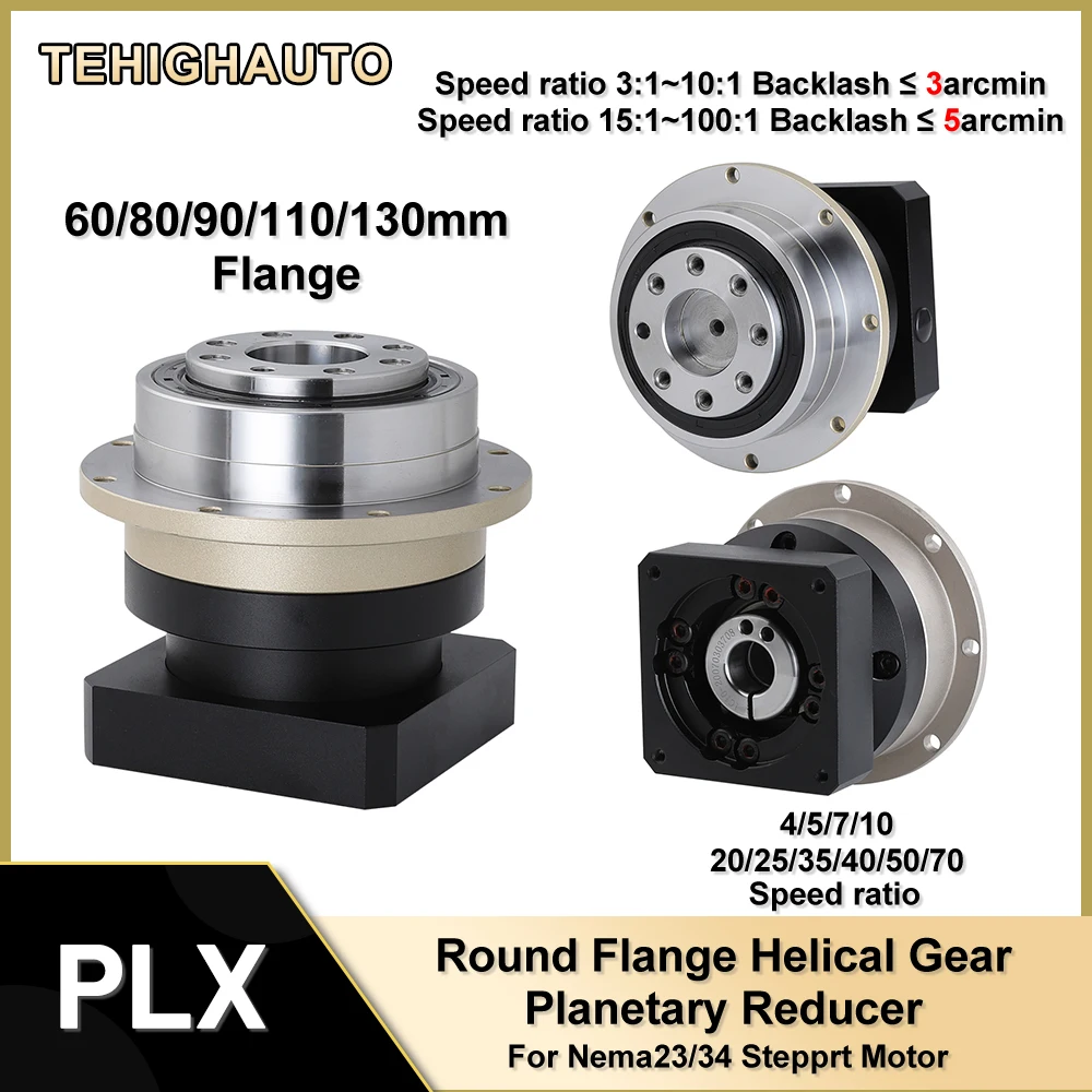 Planetary Gearbox Reducer Nema 23 34 - Riduttore epicicloidale con flangia circolare Contrasto