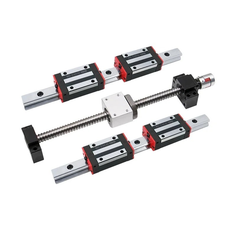 Hgr20 Linear Guide Rail Ballscrew Set - Guide lineari a binario 2 pz