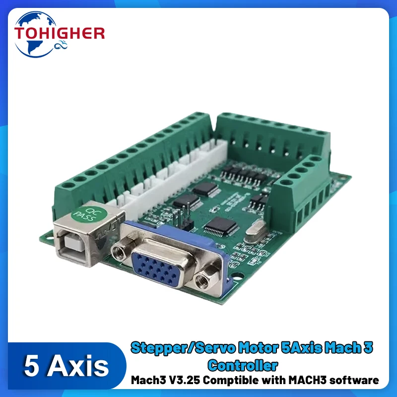 5 Axis Cnc Breakout Board Interface Mach3 - Scheda di interfaccia a 5 assi