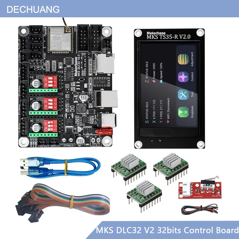 Grbl 32 Bit Control Board Offline Display - Controller WiFi Offline GRBL MKS DLC32