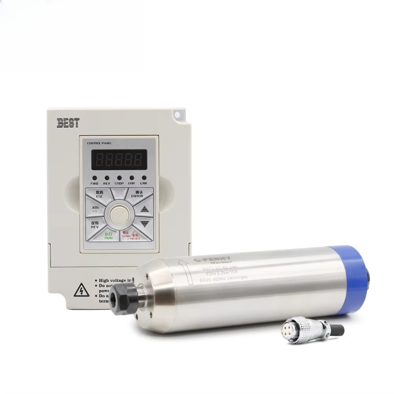 2.2Kw Water Cooled Spindle Kit Vfd - Kit Motore Mandrino Raffreddato ad Acqua