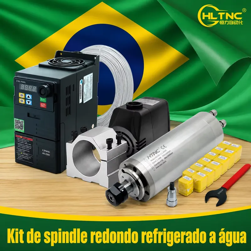 2.2Kw Water Cooled Spindle Kit Vfd - Mandrino raffreddato ad acqua da 2.2kW