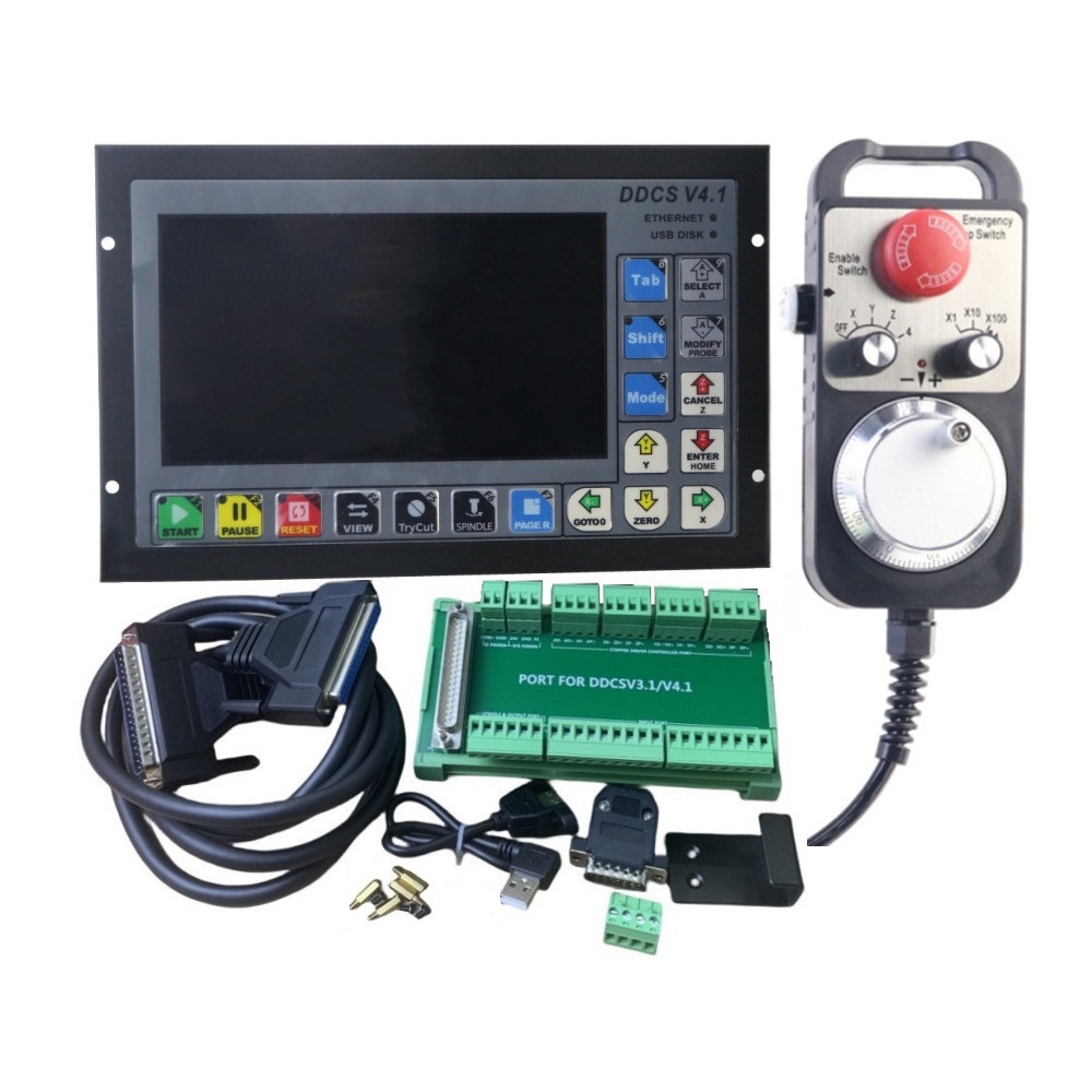 Ddcs V4.1 4 Axis Cnc Offline Controller - Kit Controllore di Movimento CNC DDCSV4.1
