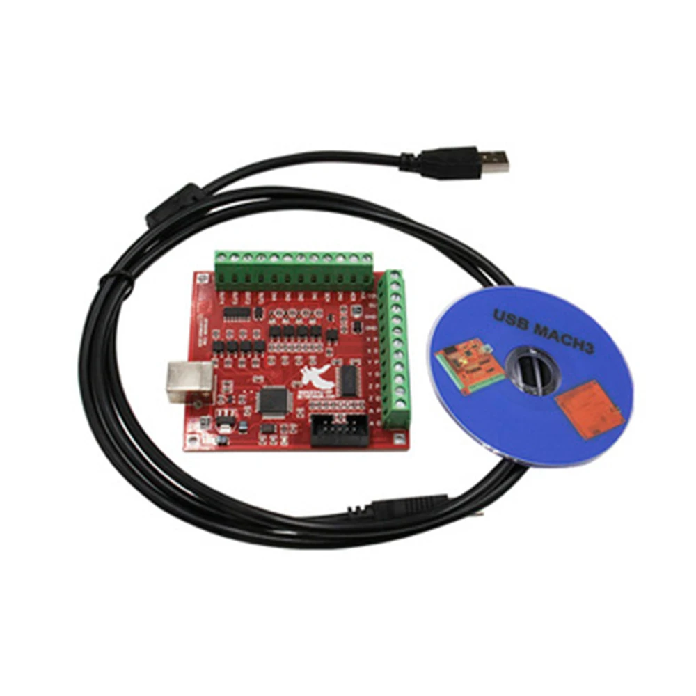 Mach3 Usb Cnc Controller 4 Axis 100Khz - 3 PZ/SET 1 PZ MACH3 Breakout
