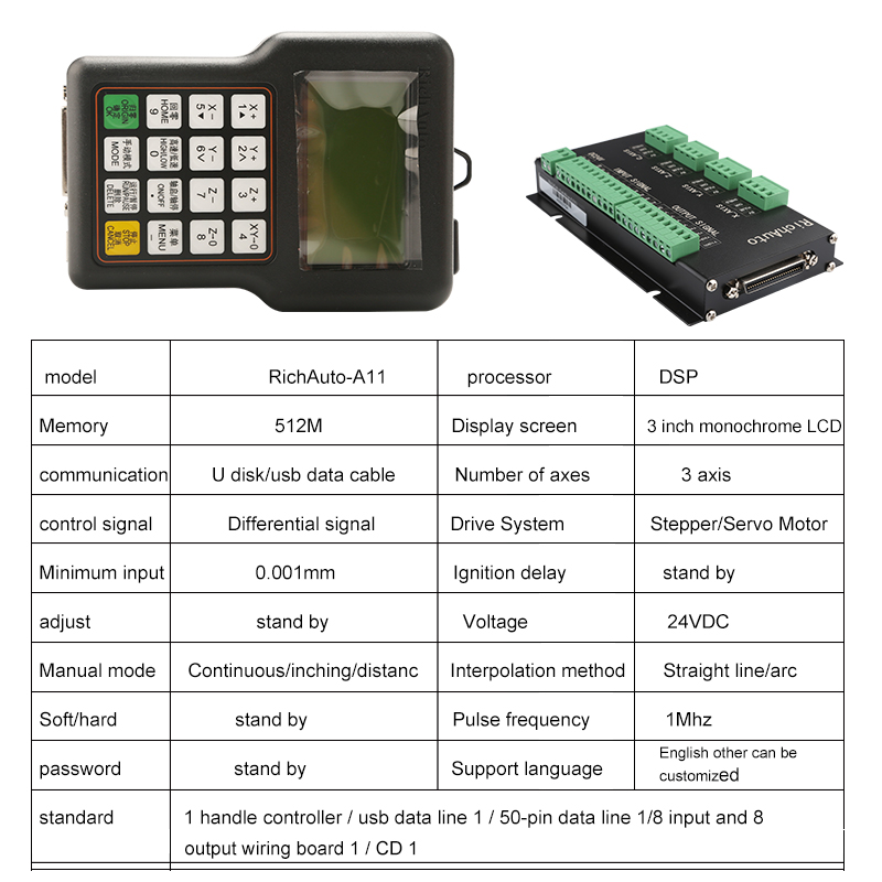 Controller CNC Richauto DSP A1 - Richauto A11 Dsp Controller 3 Axis recensione e prezzo