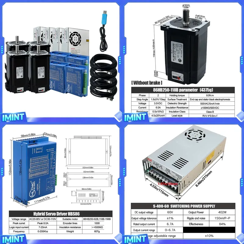 Kit Motore Stepper a Ciclo Chi - Hybrid Servo Driver Nema 34 8.5Nm recensione e prezzo