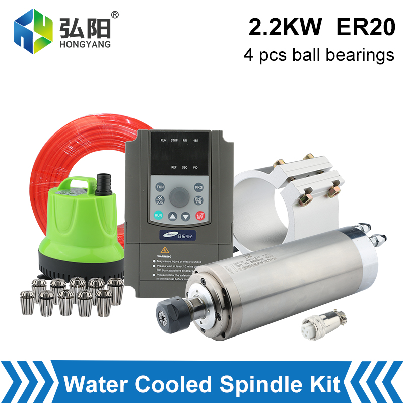 Kit mandrino raffreddato ad ac - 2.2Kw Water Cooled Spindle Kit Vfd recensione e prezzo
