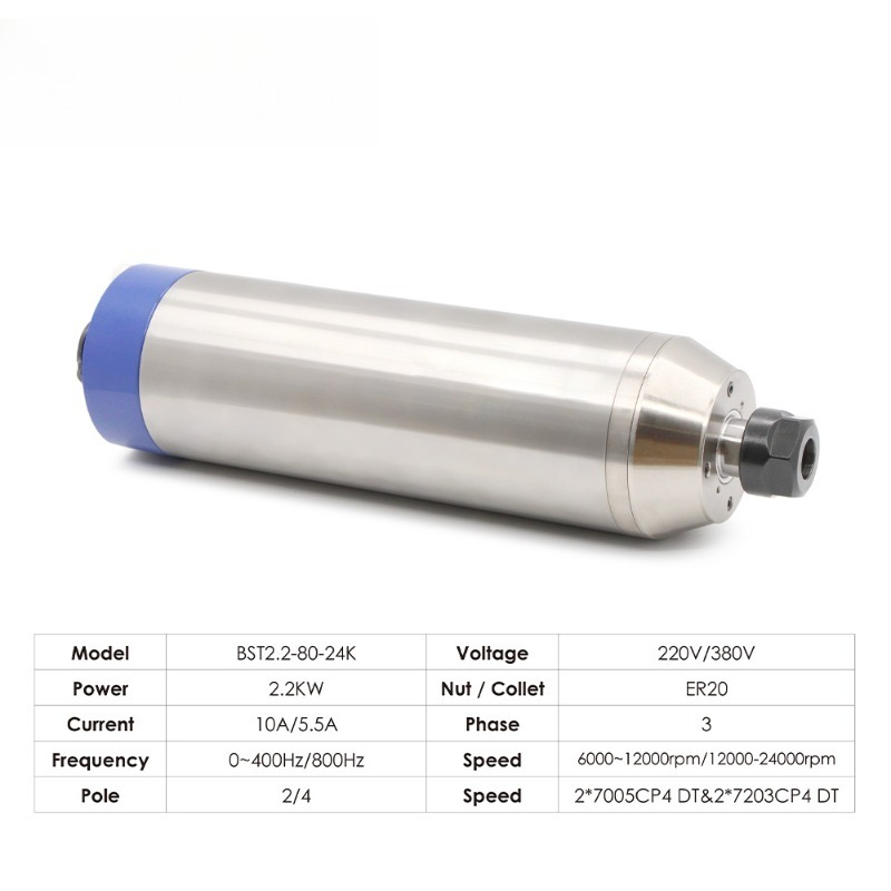 Kit Mandrino Raffreddato ad Ac - 2.2Kw Water Cooled Spindle Kit Vfd recensione e prezzo