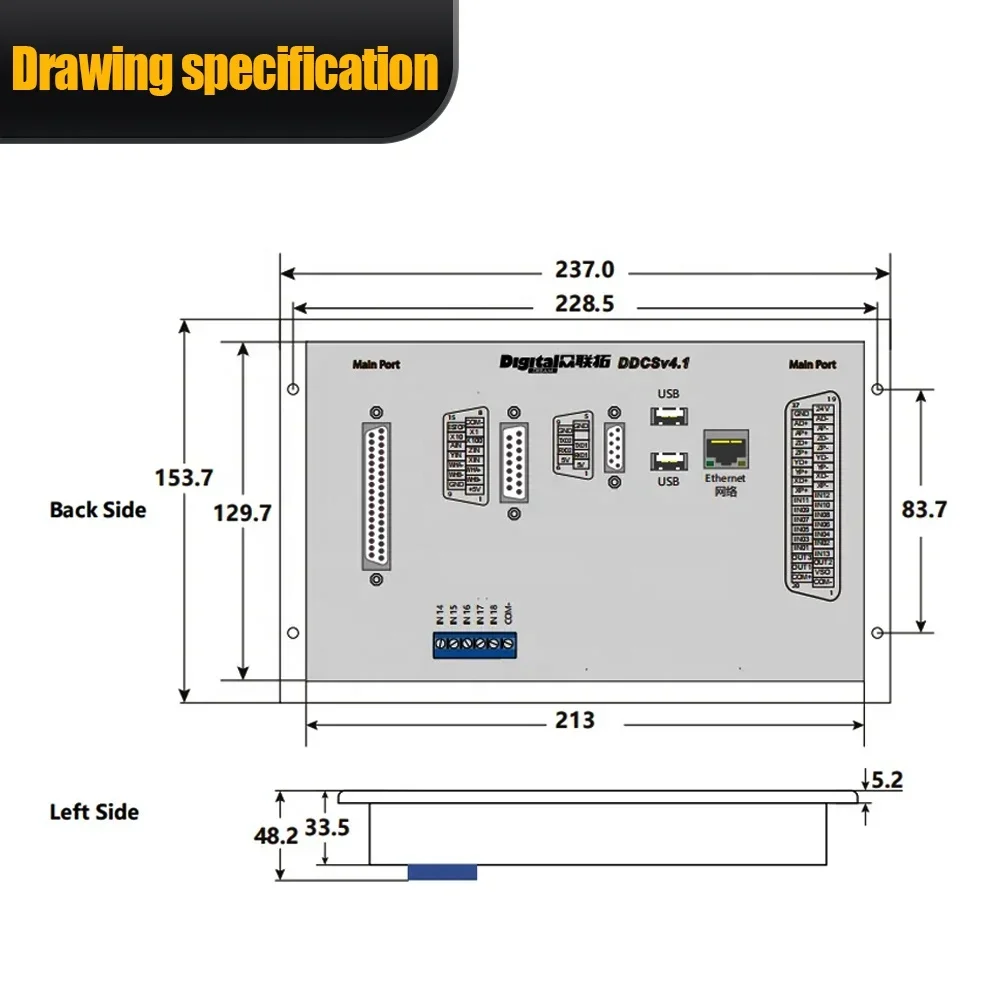 Controller CNC HLTNC DDCS V4.1 - Ddcs V4.1 4 Axis Cnc Offline Controller recensione e prezzo