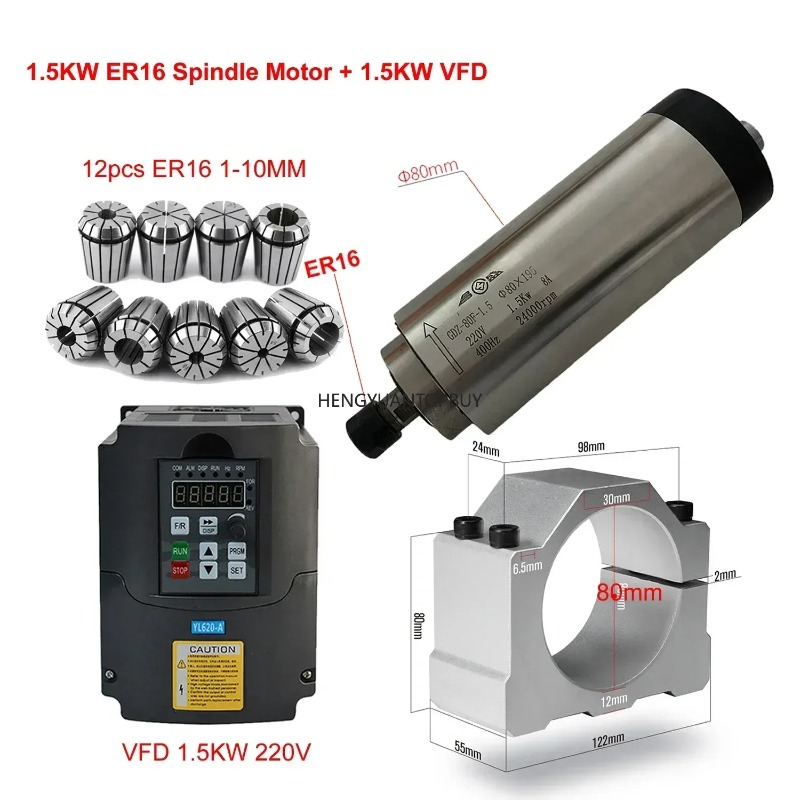 Kit Motore Mandrino Raffreddat - Er20 Collet Chuck Spindle Motor 220V recensione e prezzo